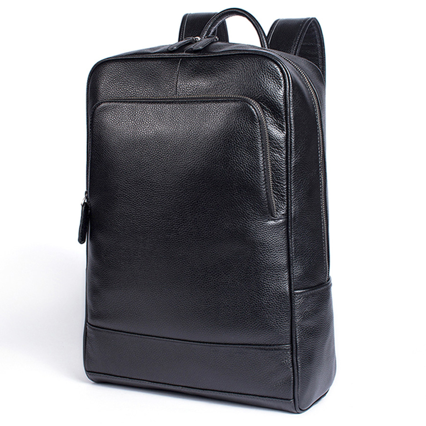 15.6 Inch Computer Bag Tree Paste Leather Top Layer Leather Backpack