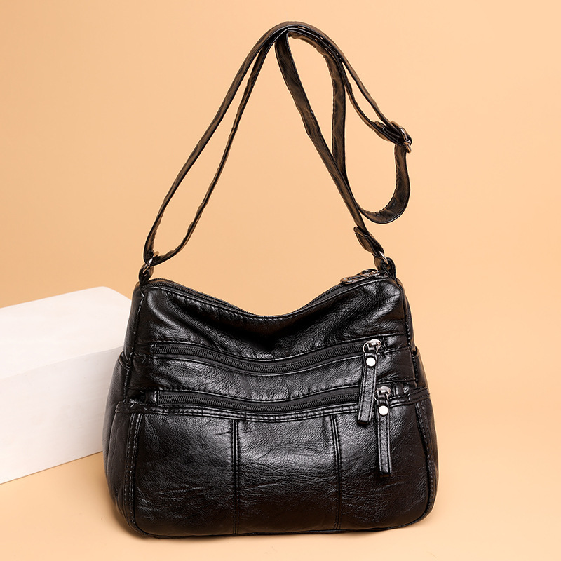 Women's Square Soft Leather Bag