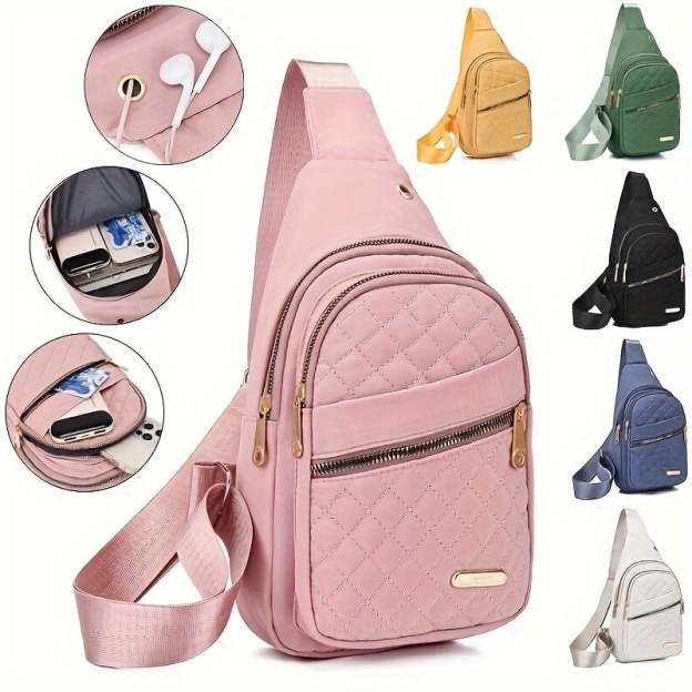 Women's Fashion Casual Solid Color Crossbody Bag