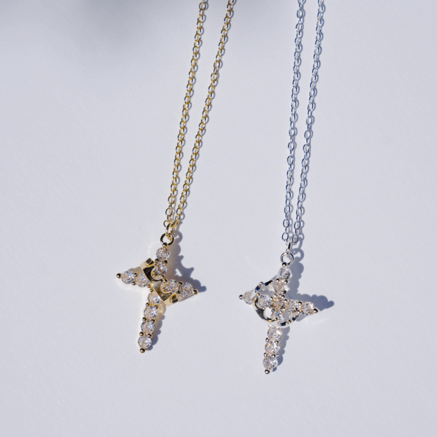 Crown Cross Faith Necklace