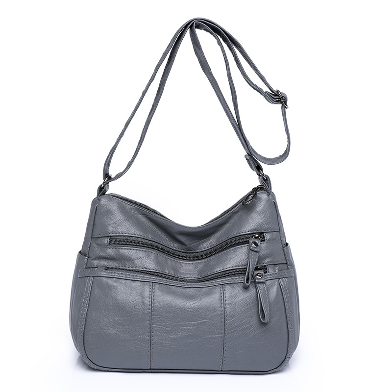 Women's Square Soft Leather Bag