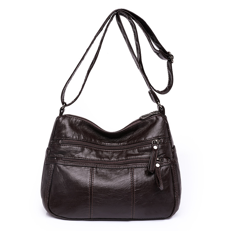 Women's Square Soft Leather Bag