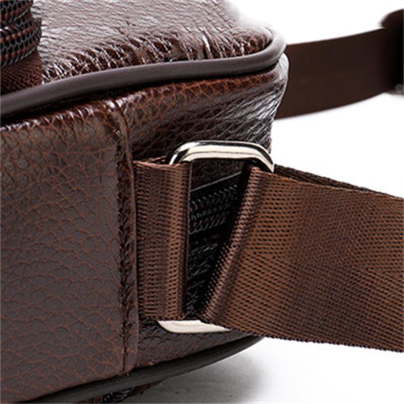 Men's Leather Contrast Design Folded Wallet