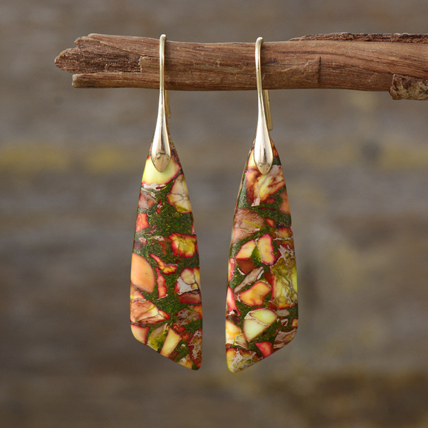 Vintage Nature Stone Earrings
