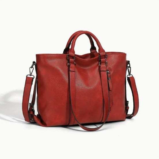 Stylish Women's Leather Shoulder Tote – Work & Daily Use-Free Shipping
