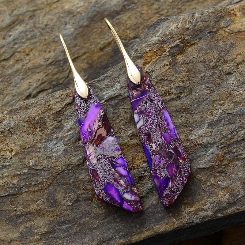 Vintage Nature Stone Earrings