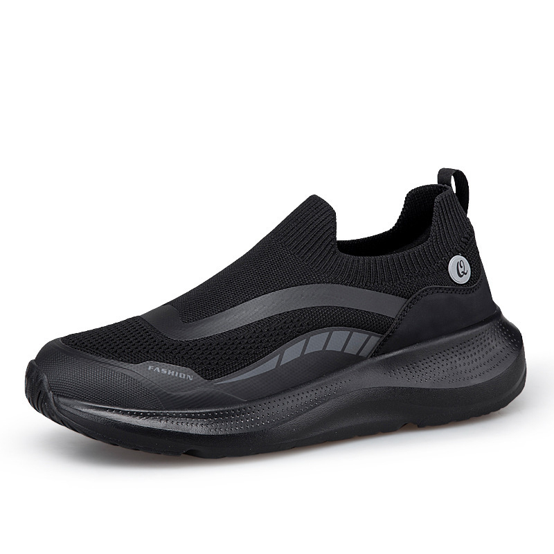 Mesh breathable thick-soled cushioned walking shoes