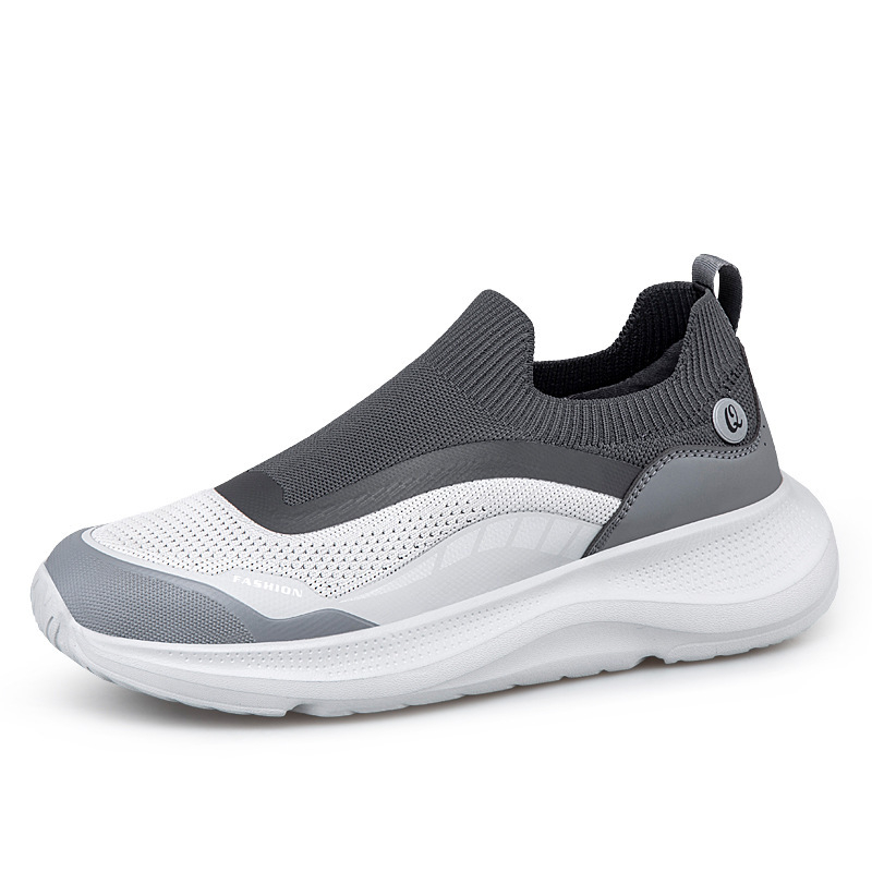 Mesh breathable thick-soled cushioned walking shoes