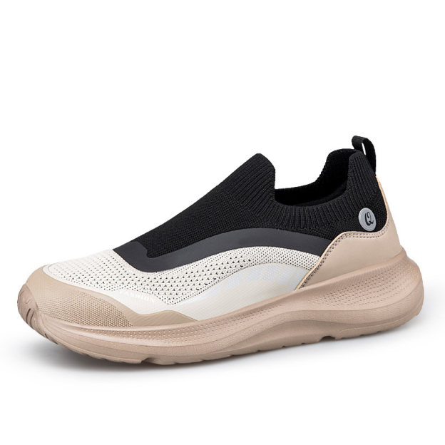 Mesh breathable thick-soled cushioned walking shoes