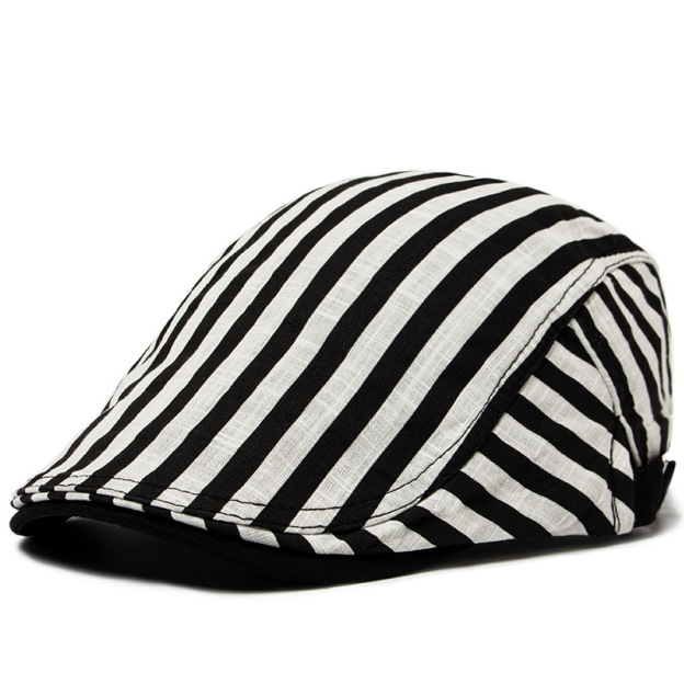 Buck | Striped flat cap