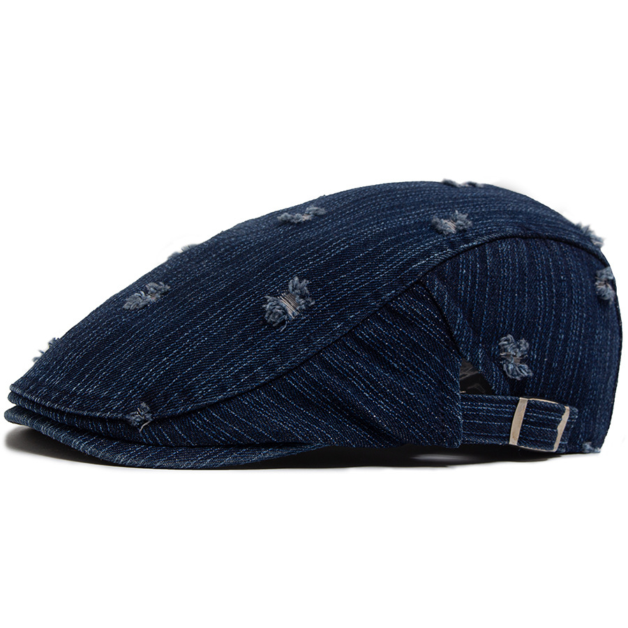 Gord | ripped denim flat cap