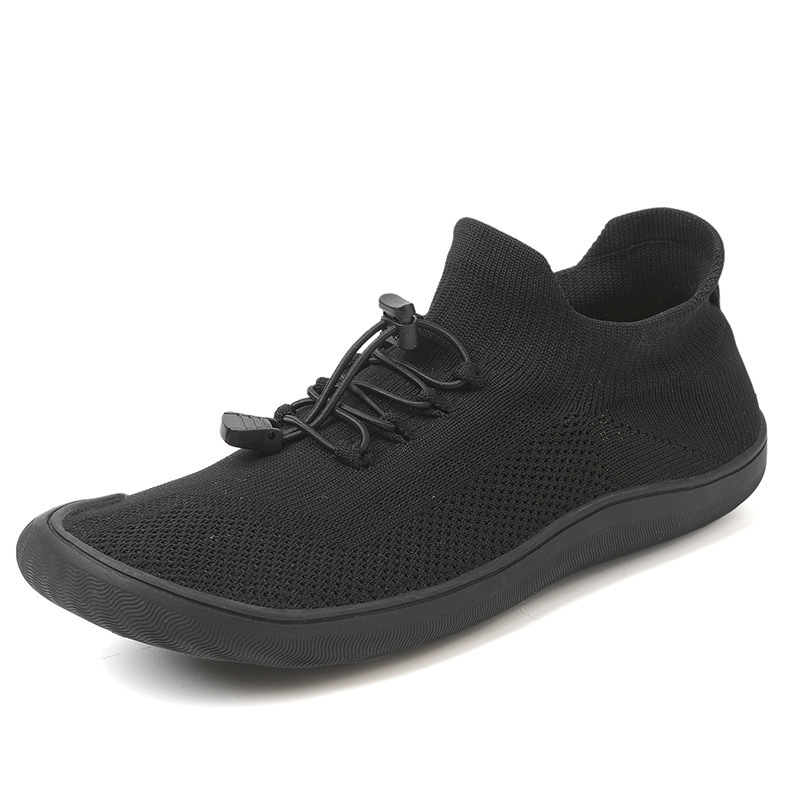 Flyknit non-slip comfortable men's and women's wide-last shoes