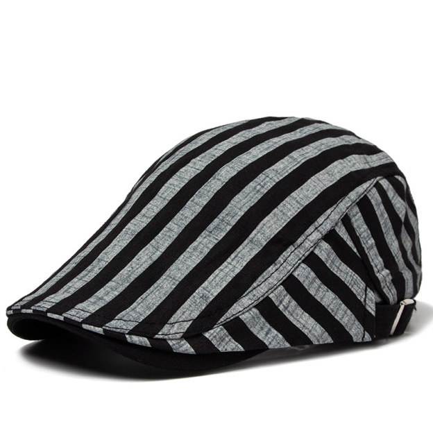 Buck | Striped flat cap