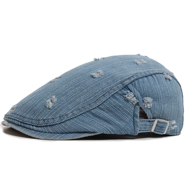 Gord | ripped denim flat cap