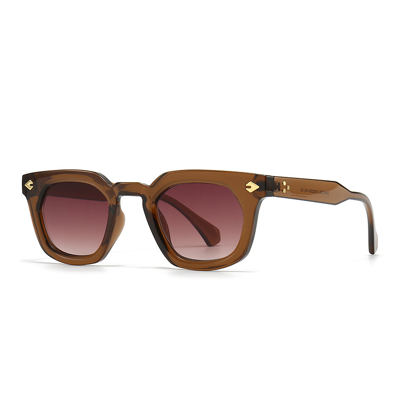 Modern retro oval decorative sunglasses