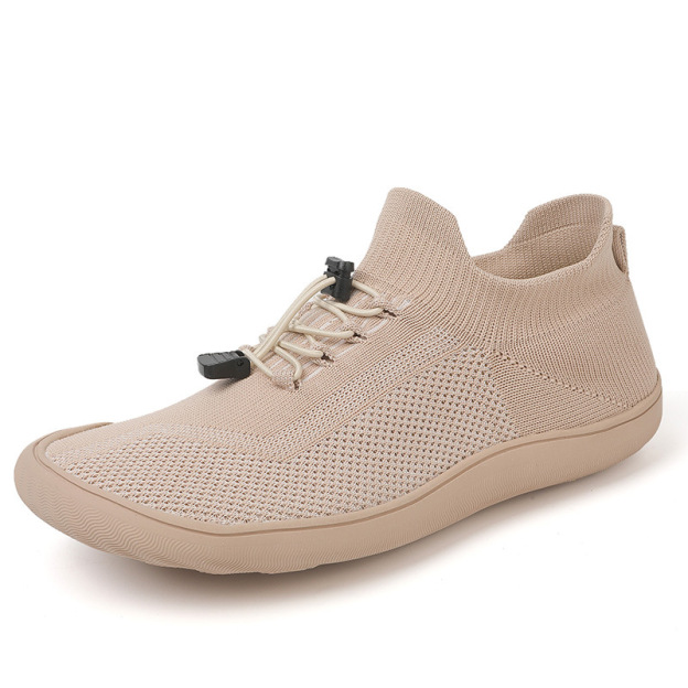 Flyknit non-slip comfortable men's and women's wide-last shoes