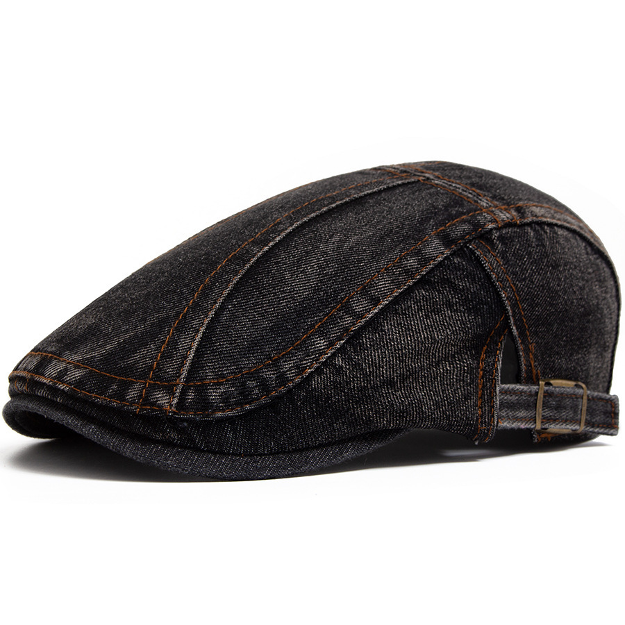 Marlin | Washed denim flat cap