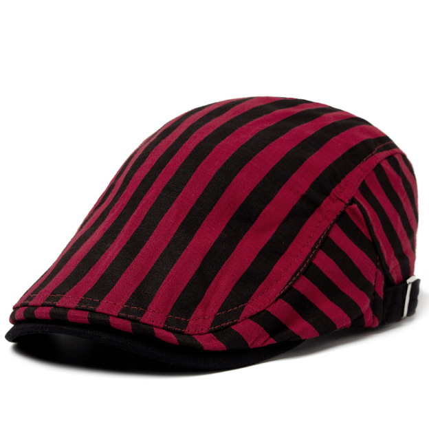 Buck | Striped flat cap