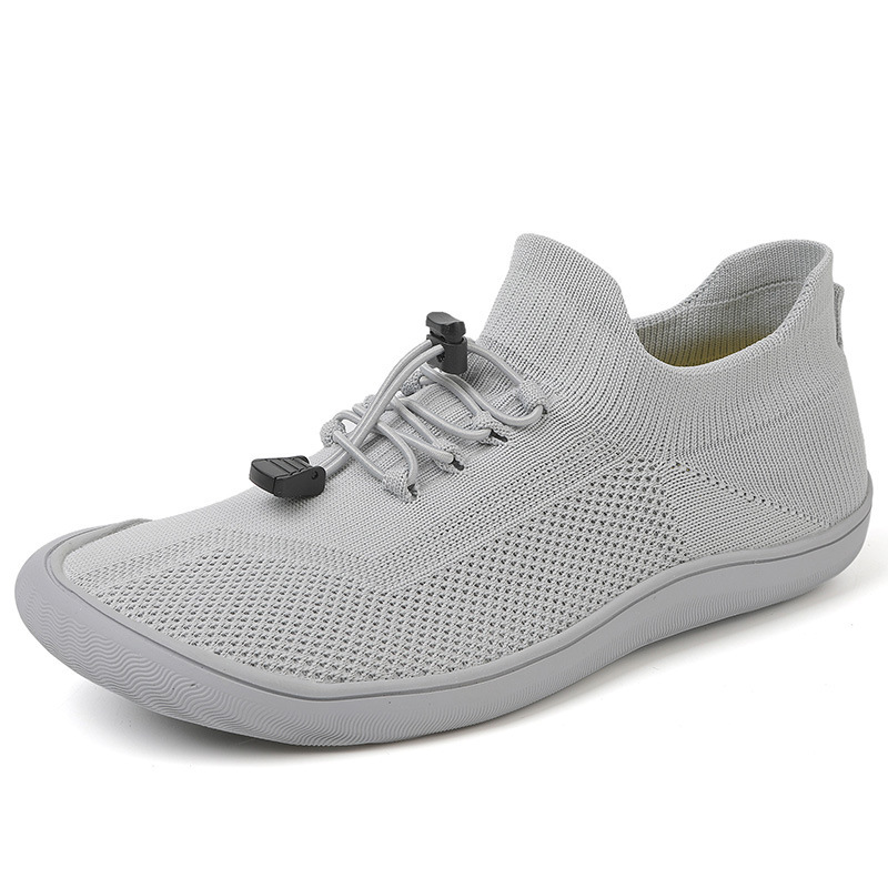 Flyknit non-slip comfortable men's and women's wide-last shoes