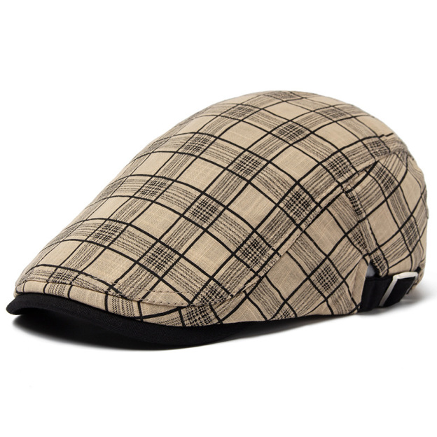 Gord丨British style cotton and linen flat cap