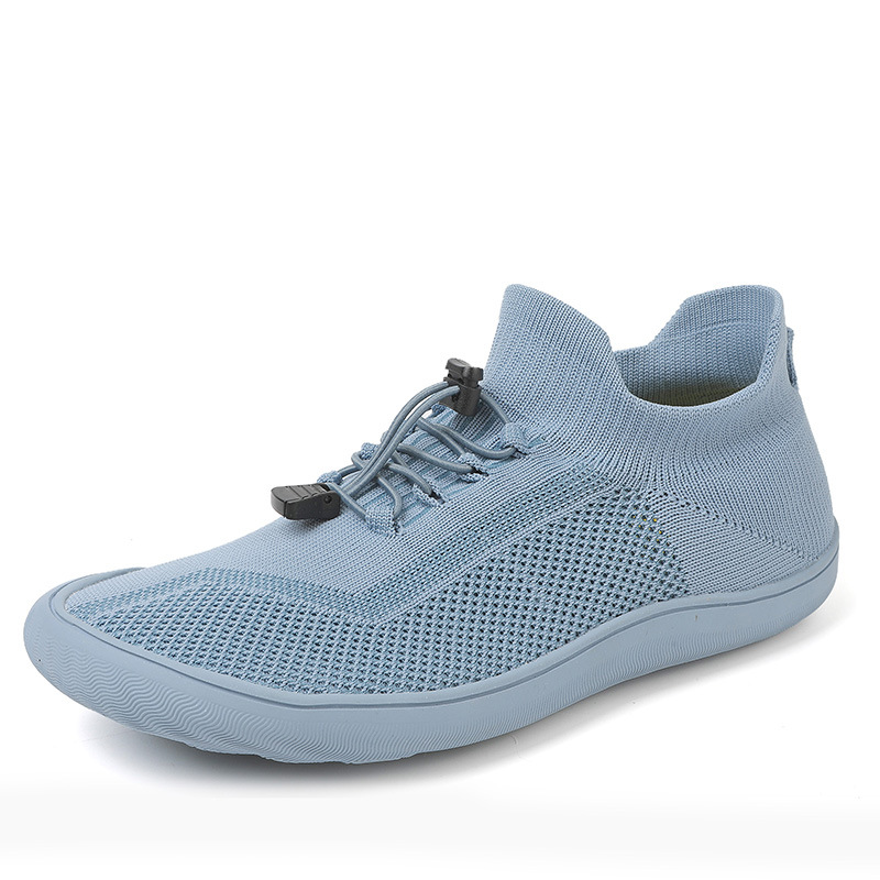 Flyknit non-slip comfortable men's and women's wide-last shoes