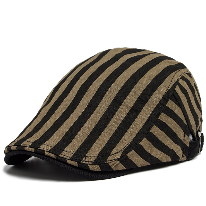 Buck | Striped flat cap