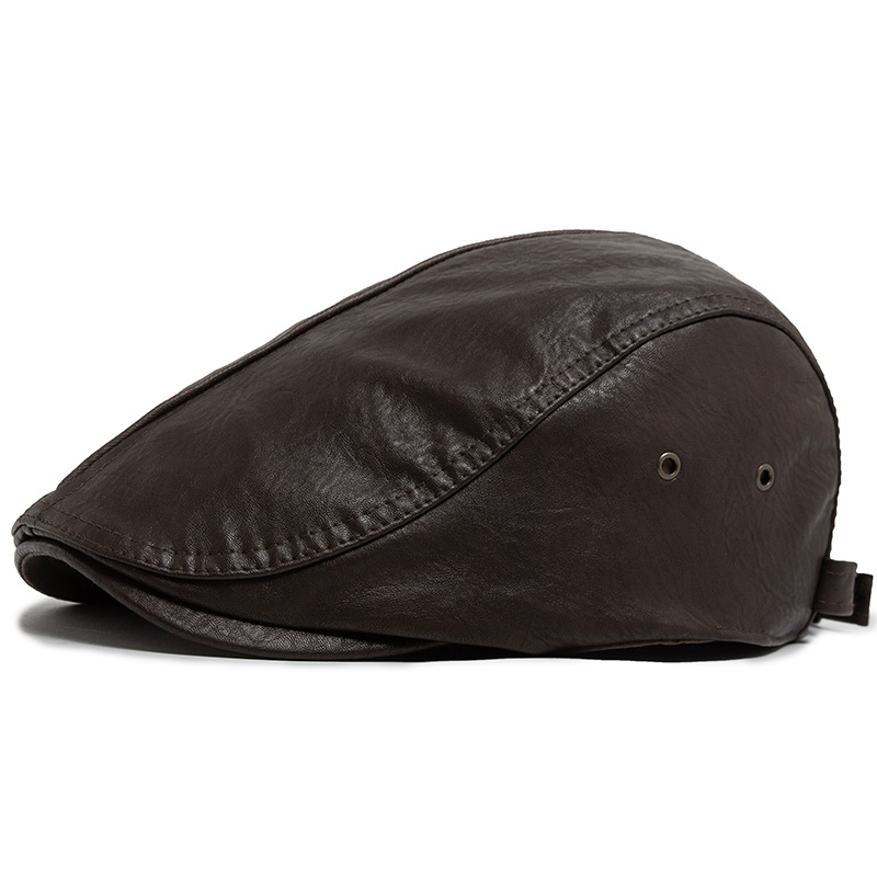 BLACKTOP | Soft leather flat cap