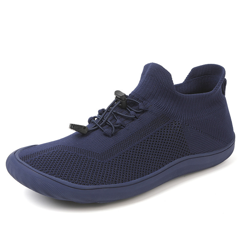 Flyknit non-slip comfortable men's and women's wide-last shoes