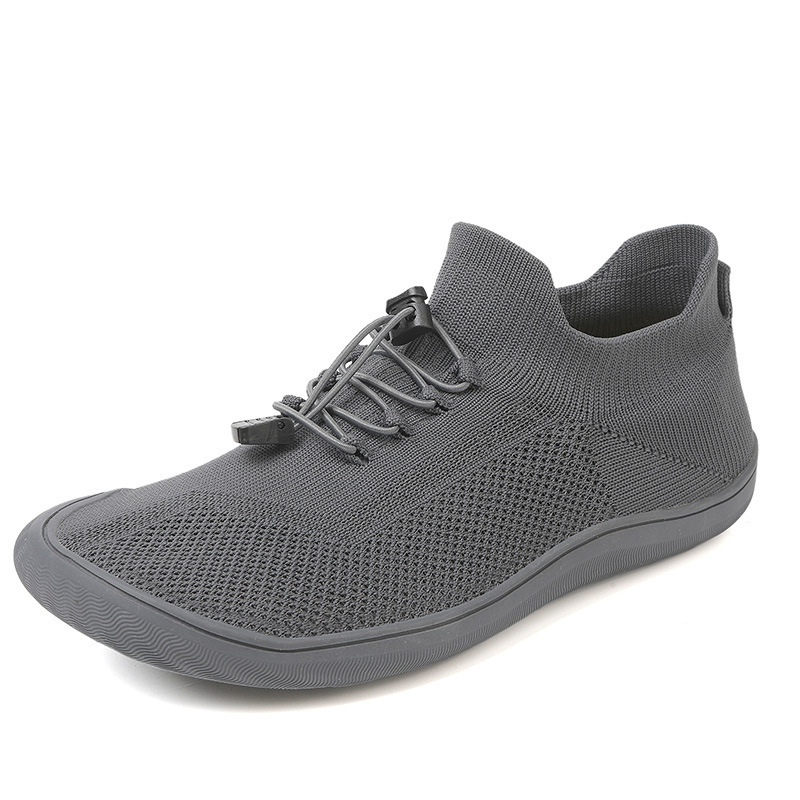 Flyknit non-slip comfortable men's and women's wide-last shoes