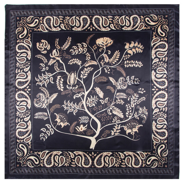 Cashew Tree Square Silk Scarf