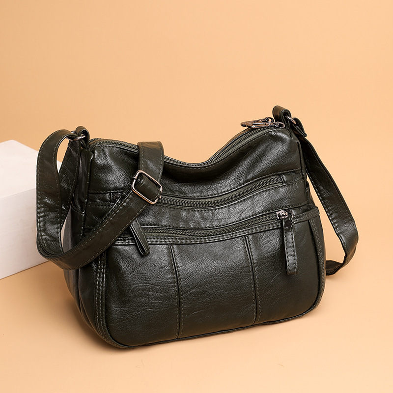 Women's Square Soft Leather Bag