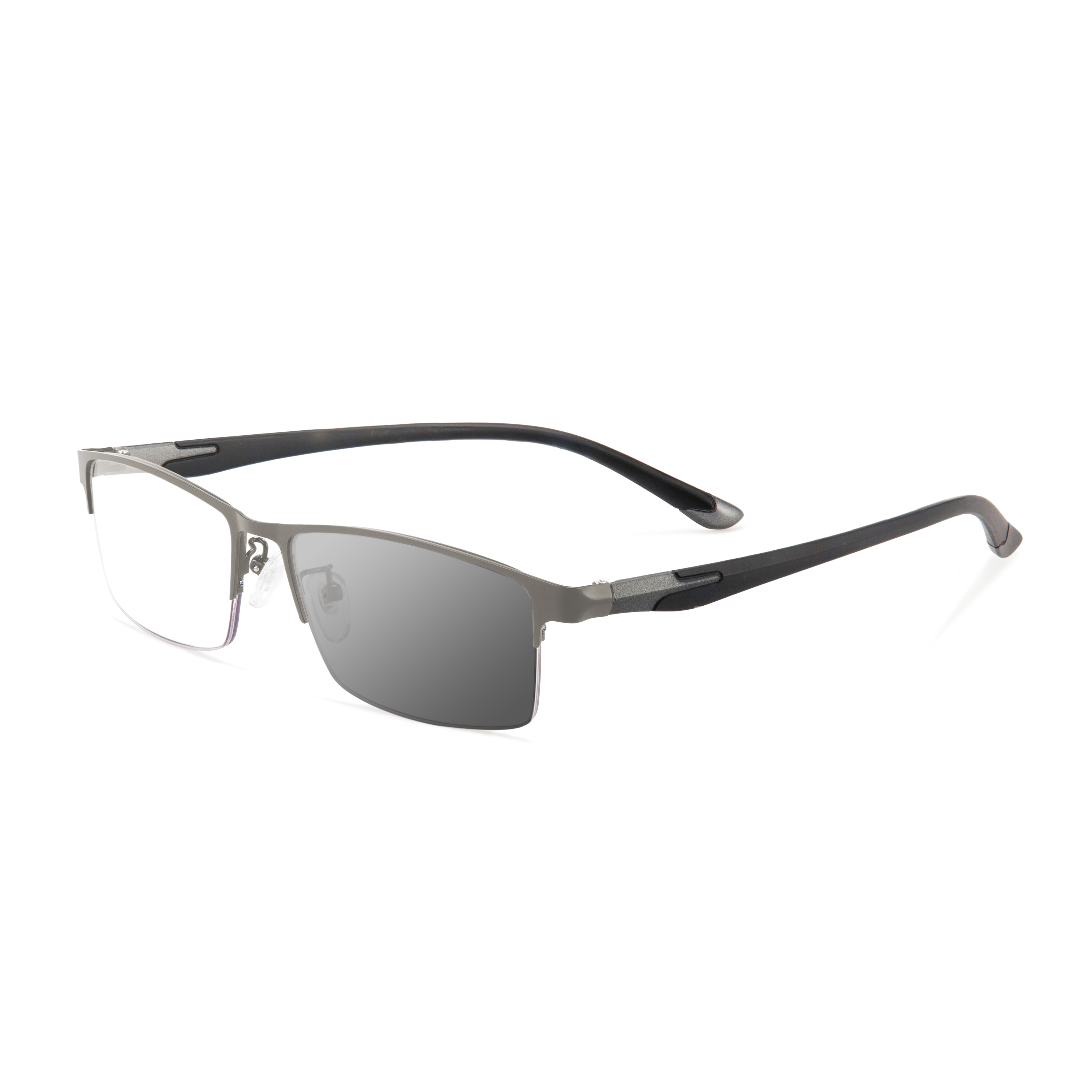 METAL ULTRA-LIGHT HALF-FRAME PHOTOCHROMIC MULTIFOCAL GLASSES