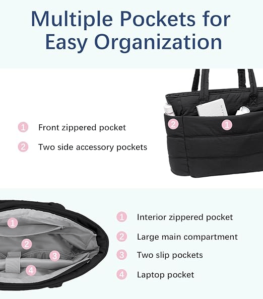 🎁Last Day 56% OFF-👜Lightweight Puffy Tote Bag