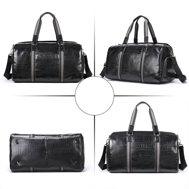 Men's Travel Cowhide Top Layer Fitness Bag