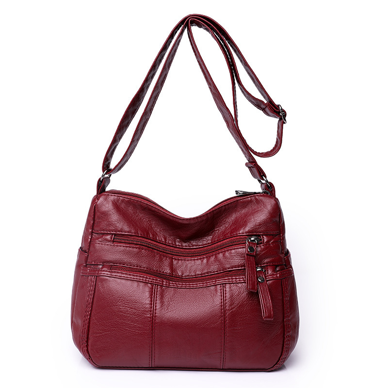 Women's Square Soft Leather Bag