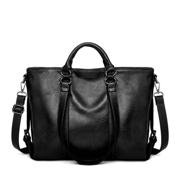 Stylish Women's Leather Shoulder Tote – Work & Daily Use-Free Shipping