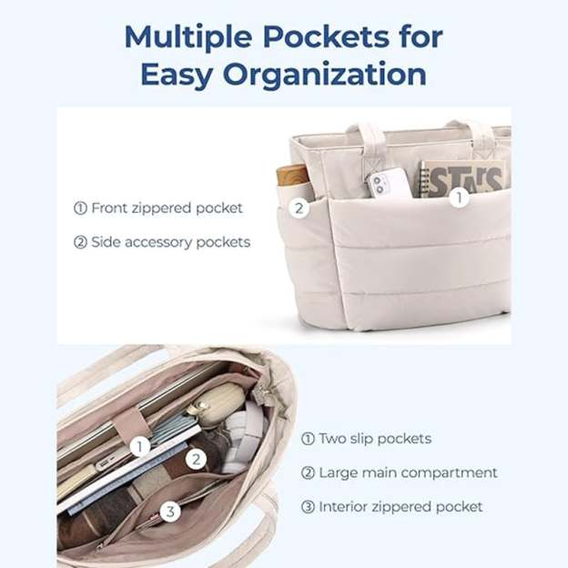 🎁Last Day 56% OFF-👜Lightweight Puffy Tote Bag