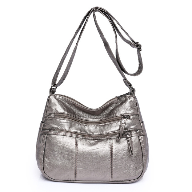 Women's Square Soft Leather Bag