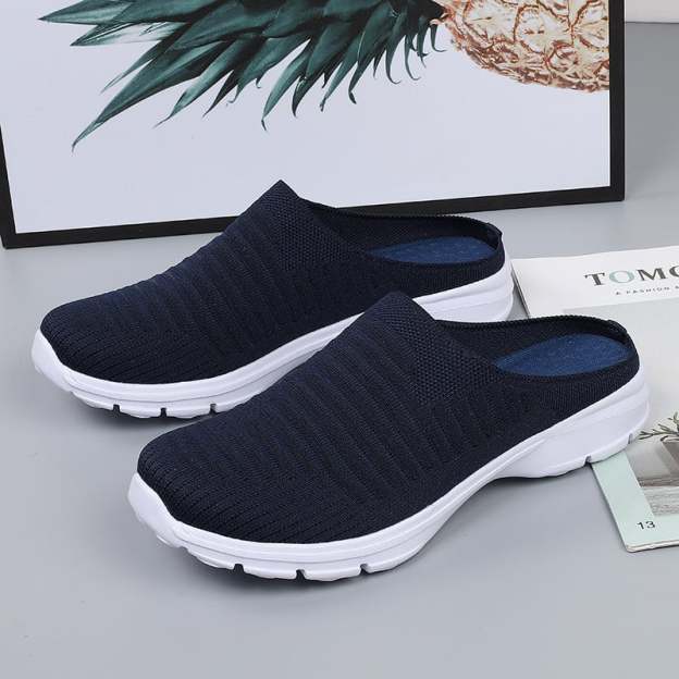 MEN'S BREATHABLE COMFORTABLE LIGHT HALF SLIPPERS