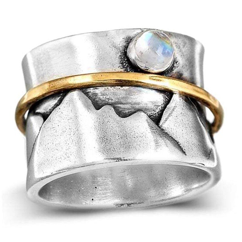 Vintage Valley Golden Circle Moonstone Ring