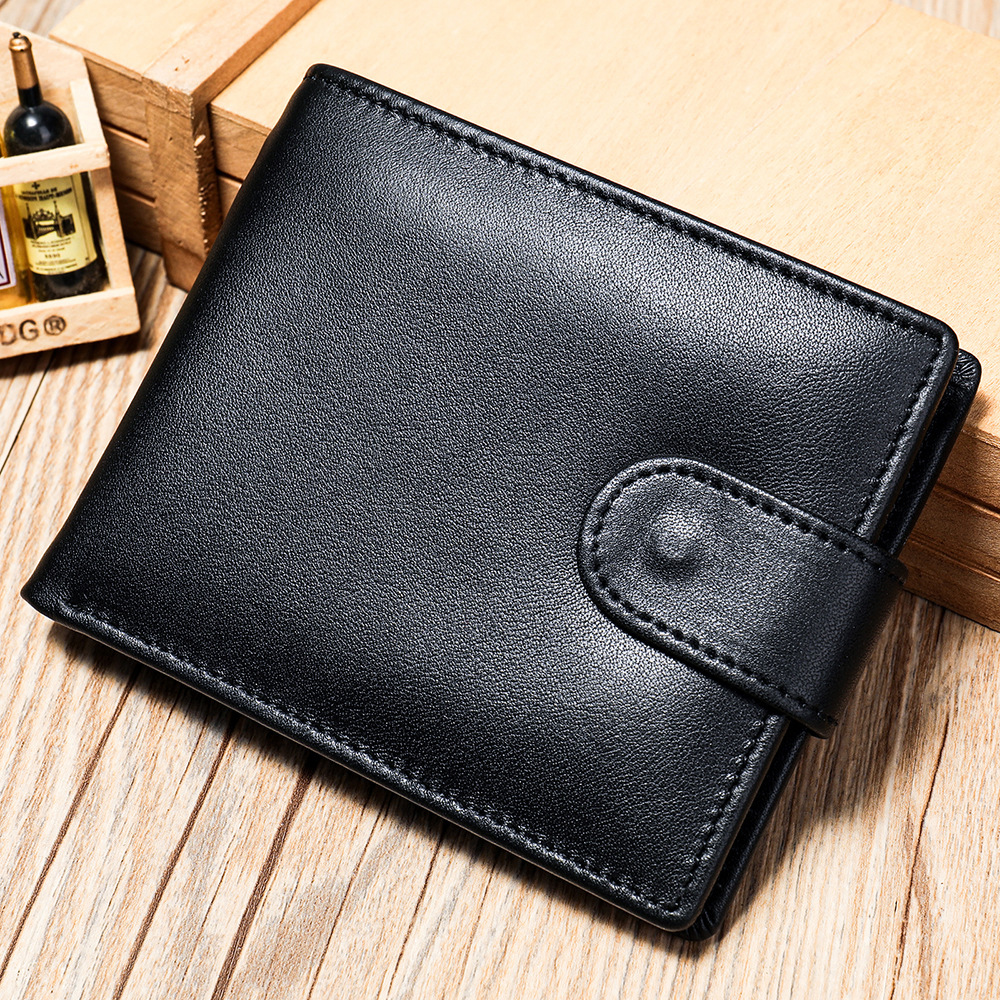 Men's Casual Retro Large Capacity Leather Wallets