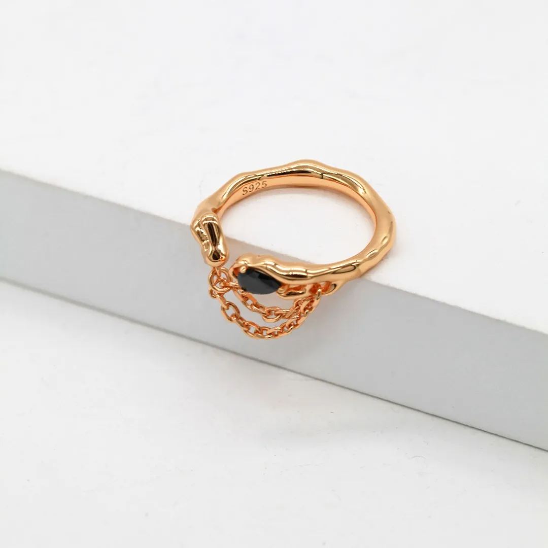 Sterling silver zircon ring