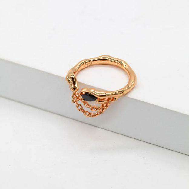 Sterling silver zircon ring