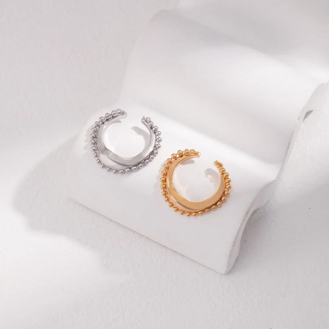 French style statement sterling silver ring