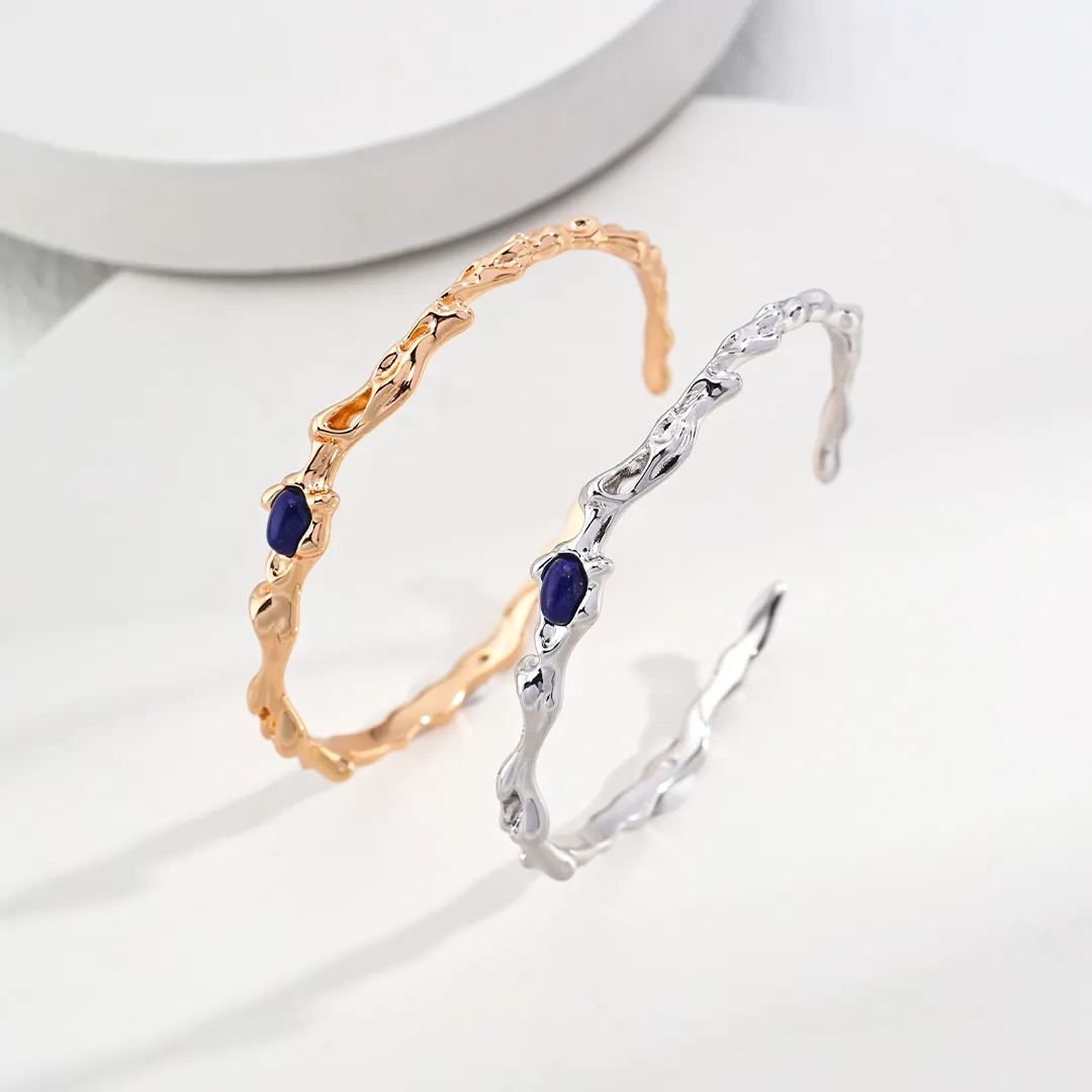 Sterling silver lapis lazuli bracelet