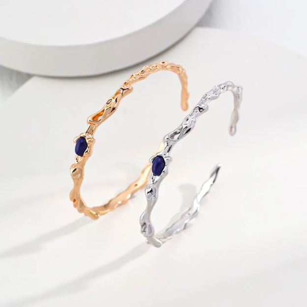 Sterling silver lapis lazuli bracelet