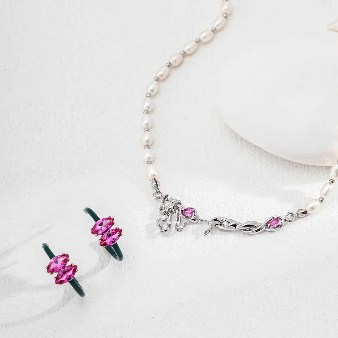 S925 silver vintage drip glaze zircon earrings