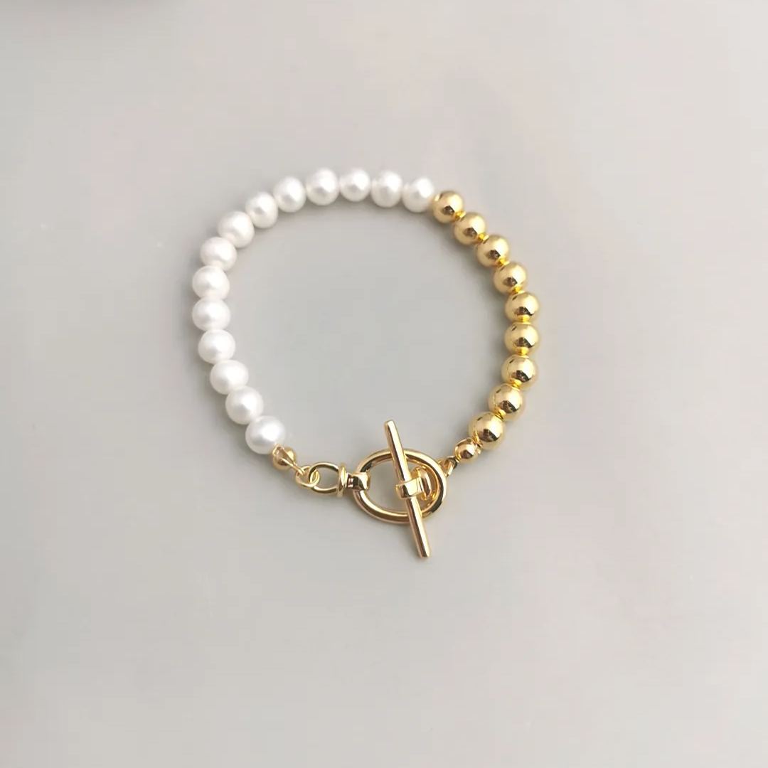 S925 silver pearl bracelet