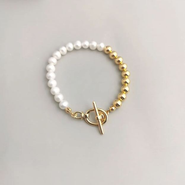S925 silver pearl bracelet