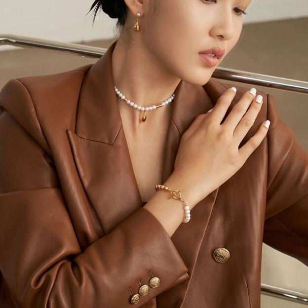 S925 silver pearl bracelet